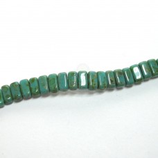 3x6mm Brick Czech Mate Persian Turquoise Picasso